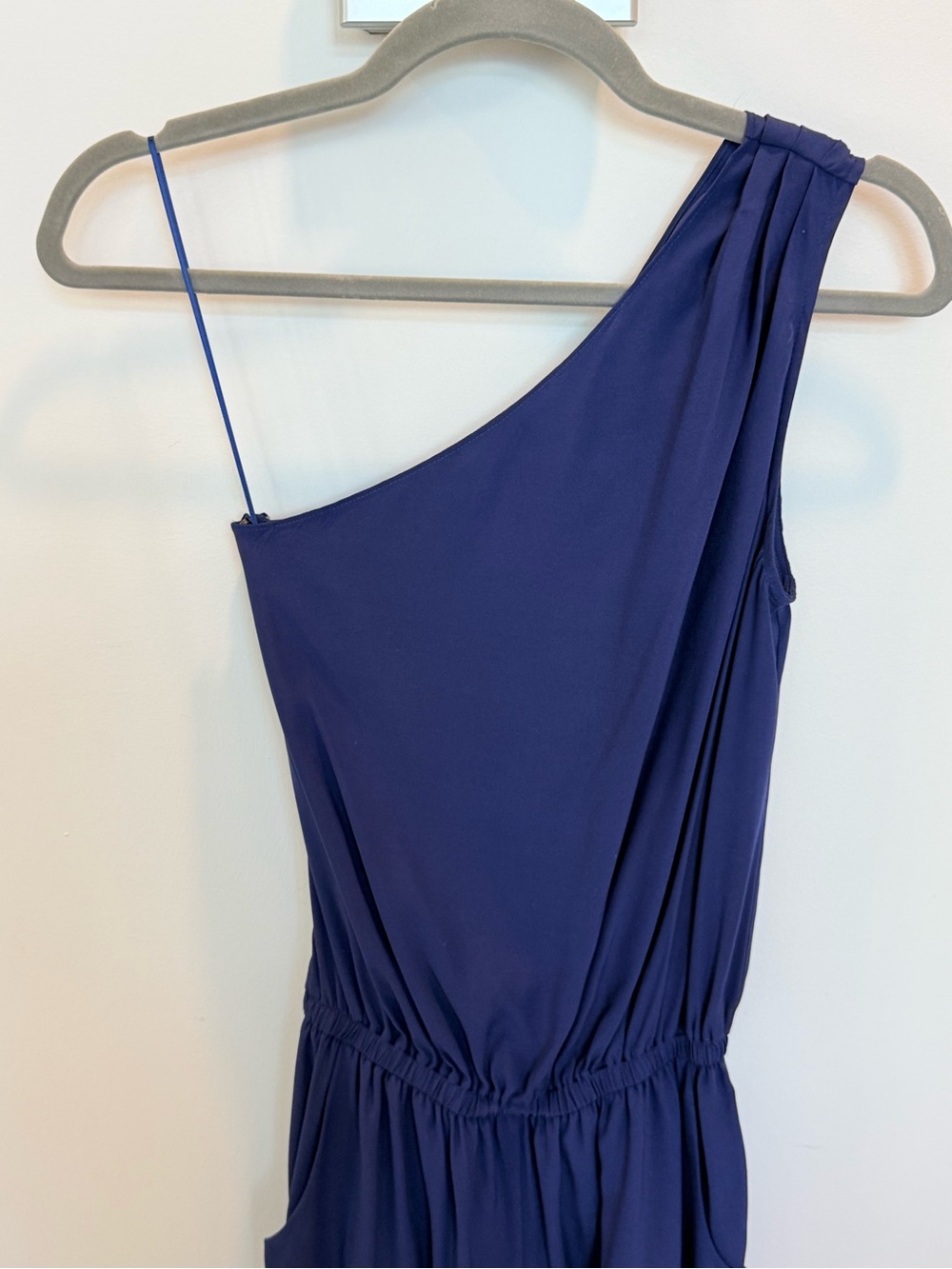 Ramy Brook Royal Blue One-Shoulder Jumpsuit